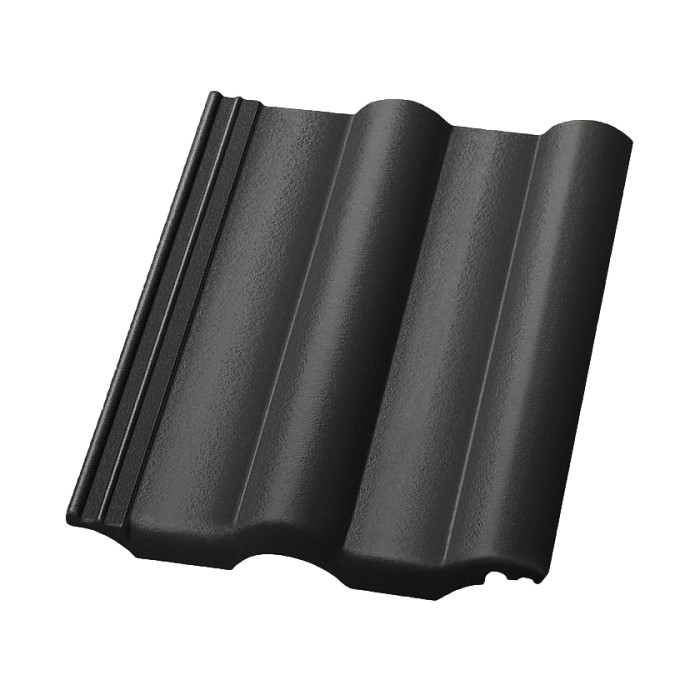 Цементно-песчаная черепица рядовая, Finkerberger, LongLife glazed Гранит, Nelskamp